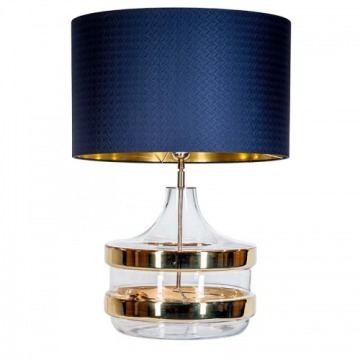 4 Concepts Baden Baden Gold L224181334 lampa stołowa lampka 1x60W E27 niebieski