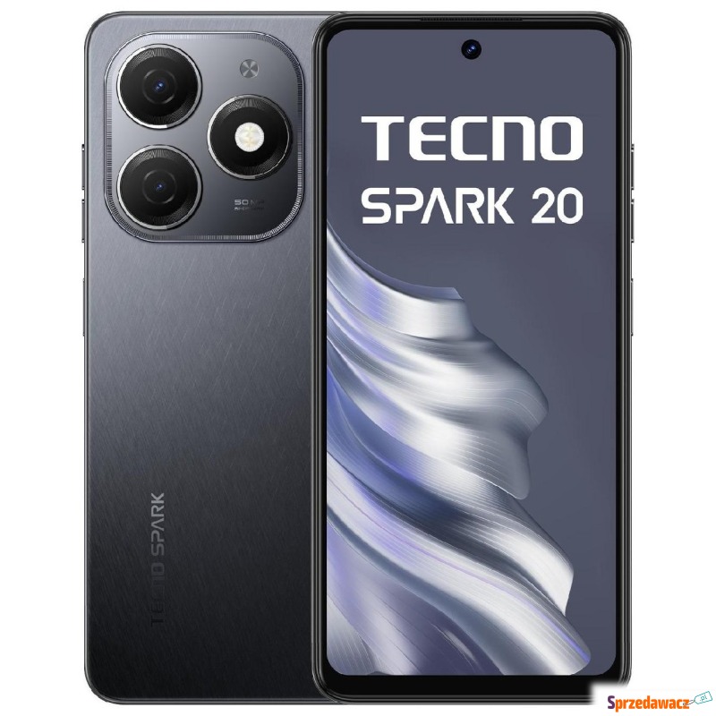 TECNO SPARK 20 8/256GB Gravity Black - Telefony komórkowe - Lubin