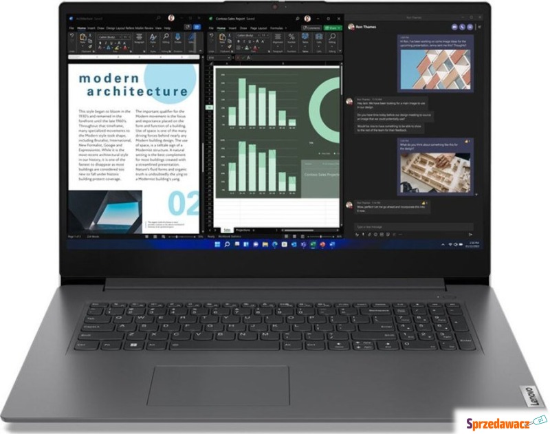 Laptop Lenovo Laptop Lenovo V17 17,3" 16 GB RAM... - Laptopy - Słupsk