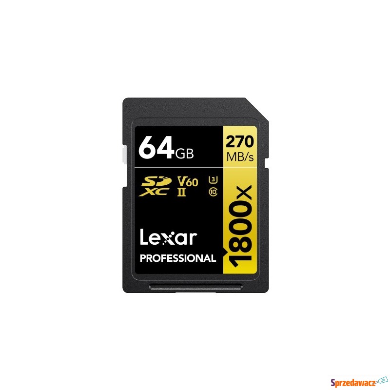 Lexar SDXC 64GB Professional 1800x UHS-II U3 (... - Karty pamięci, czytniki,... - Szczecin