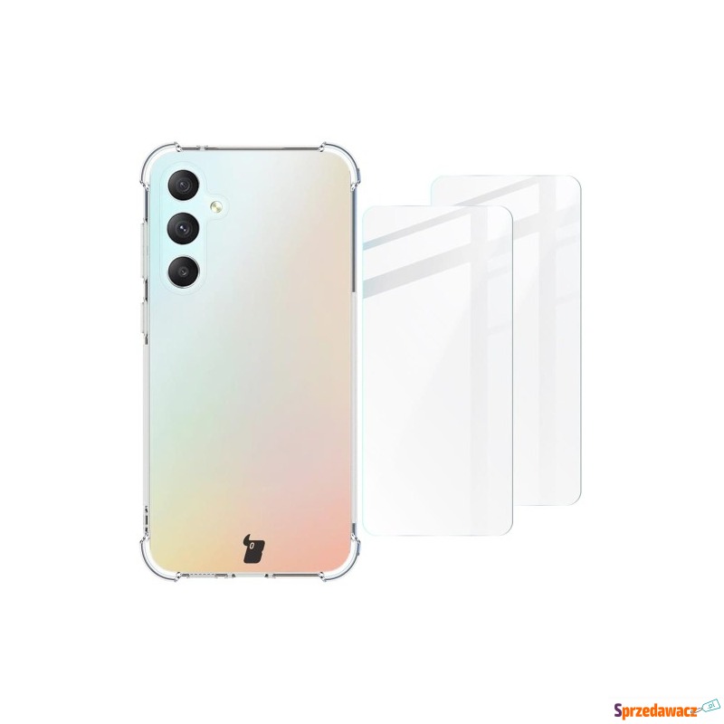 Etui + 2x szkło Bizon Case Clear Pack do Galaxy... - Etui na telefon - Płock