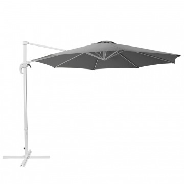 Parasol ogrodowy Ø300 cm dunkelgrau/biały Inzerillo