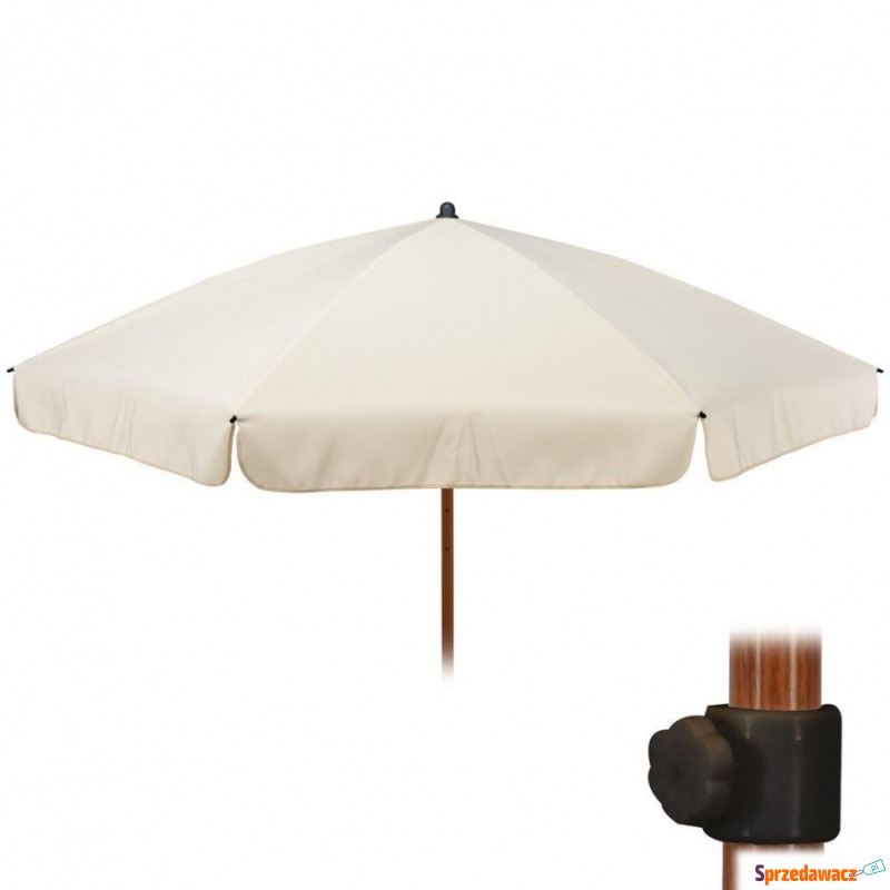 Parasol plażowy ogrodowy 200 cm regulowany kremowy - Parasole, markizy, żagle - Zamość