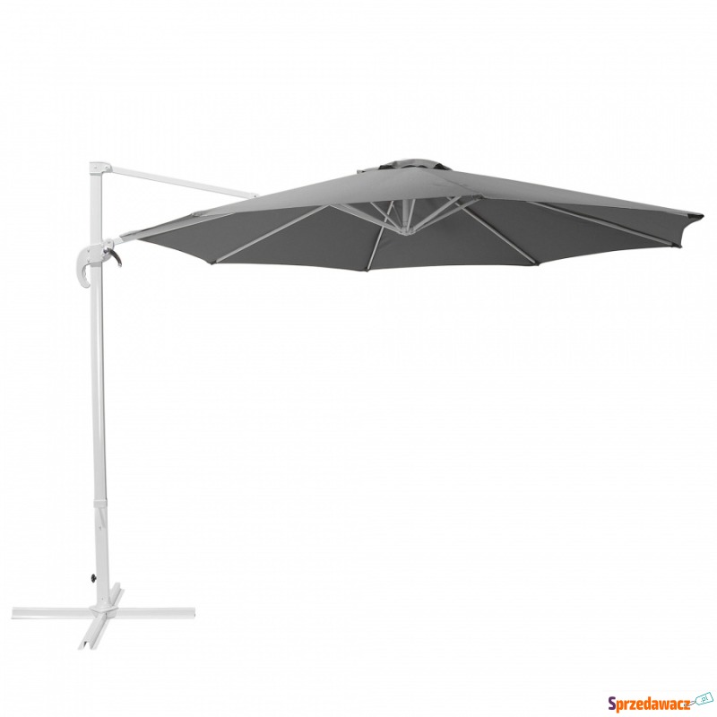 Parasol ogrodowy Ø300 cm dunkelgrau/biały Inzerillo - Parasole, markizy, żagle - Gdańsk