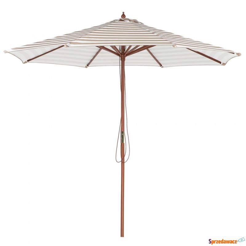 Parasol ogrodowy Ø260 cm czarno-biały FERENTILLO - Parasole, markizy, żagle - Bytom