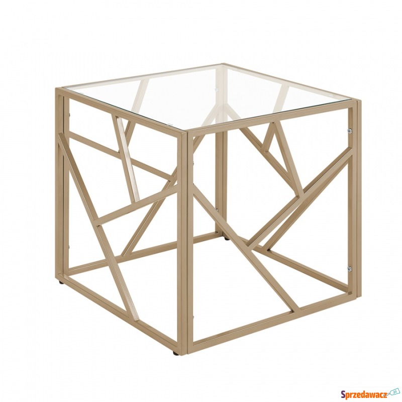 Stolik szklany złoty ORLAND - Stoły, stoliki, ławy - Inowrocław