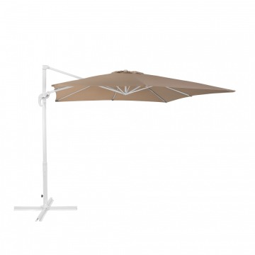 Parasol ogrodowy 250 x 250 x 235 cm mokka/biały Garbo BLmeble