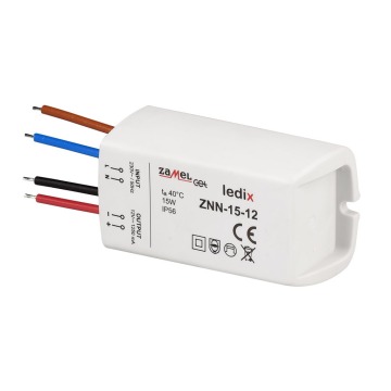 Zamel Ledix ZNN-15-12 zasilacz 15W biały