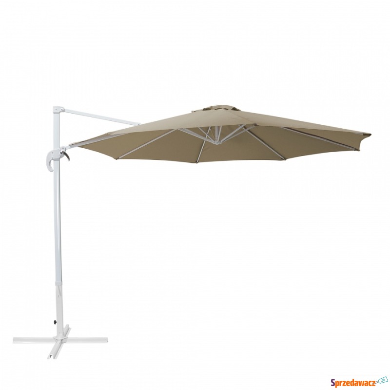 Parasol ogrodowy Ø300 cm mokka/biały Inzerillo - Parasole, markizy, żagle - Rybnik