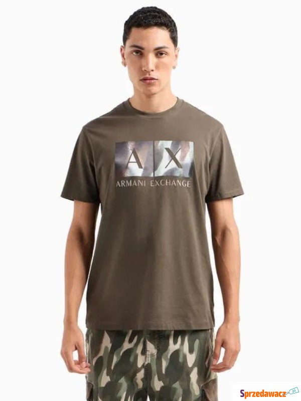 
T-shirt męski Armani Exchange 6DZTHF ZJH4Z oliwkowy - Koszulki męskie - Będzin