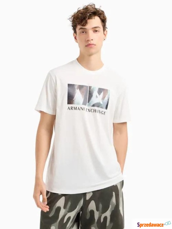 
T-shirt męski Armani Exchange 6DZTHF ZJH4Z biały - Koszulki męskie - Dąbrowa Górnicza