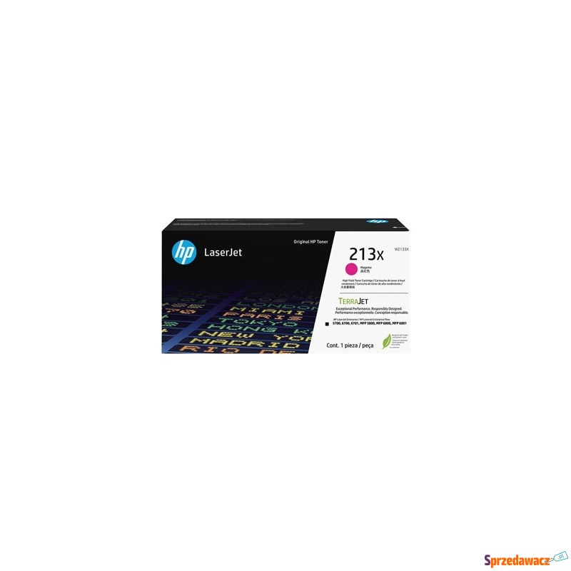 Toner Oryginalny HP 213X (W2133X) (Purpurowy)... - Tusze, tonery - Sochaczew