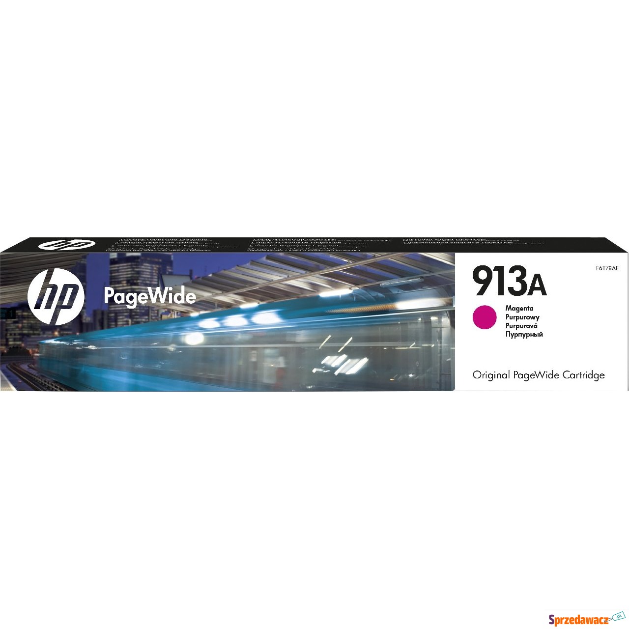 Oryginalny tusz HP 913A Purpurowy...