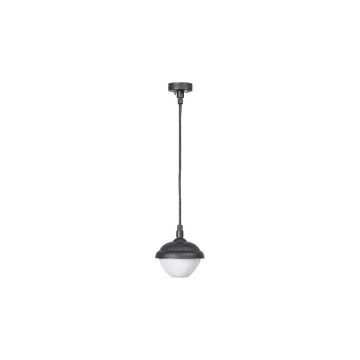 Rabalux Modesto 7674 lampa wisząca ogrodowa zewnętrzna IP44 1x40W E27 czarna/biała