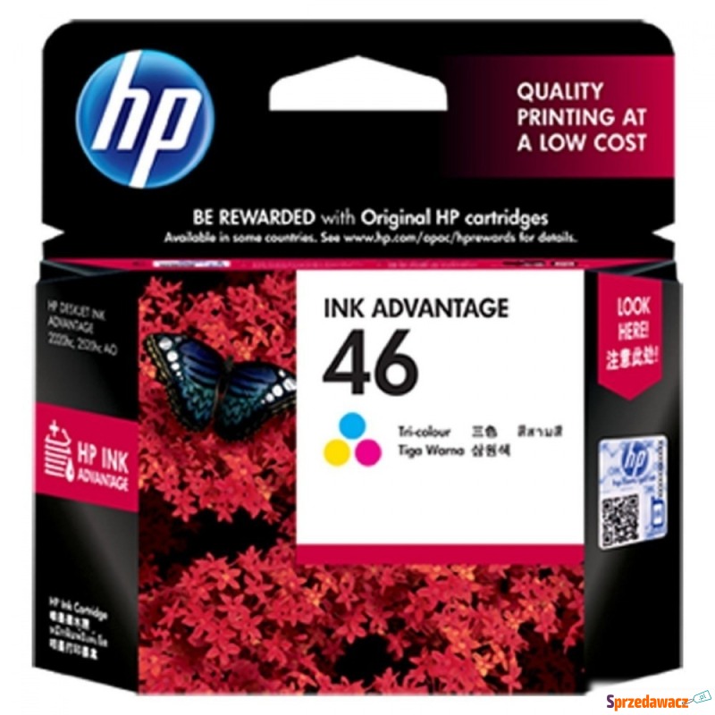 HP Inc. No 46 Tri-color CZ638AE - Tusze, tonery - Przemyśl