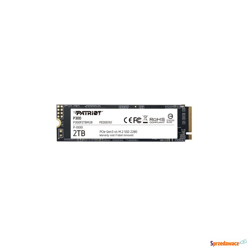 Dysk SSD Patriot P300 2TB M2 2280 PCI-Ex4 Gen3... - Dyski twarde - Inowrocław