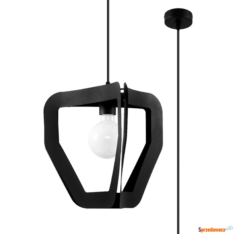 Sollux Tres SL.0930 lampa wisząca 1x60W E27 czarna - Lampy wiszące, żyrandole - Pruszcz Gdański