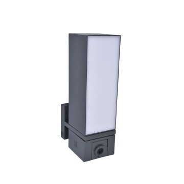 Lutec Cuba 5193812118 kinkiet lampa ścienna zewnętrzna ogrodowa 1x15W LED IP44 antracyt