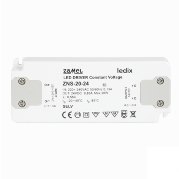 Zasilacz LED Zamel Ledix LDX10000152 ZNS-20-24 slim 24V DC 20W