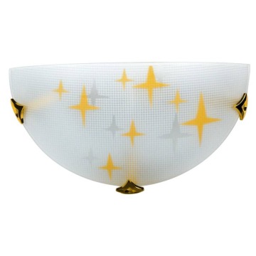 Candellux Stars 11-79506 plafon lampa sufitowa 1x60W E27 bursztynowy/biały