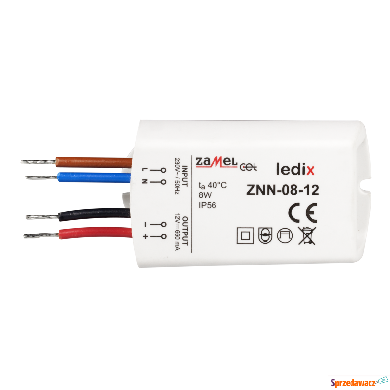 Zasilacz LED Zamel Ledix LDX10000022 ZNN-08-12... - Pozostałe oświetlenie - Piła