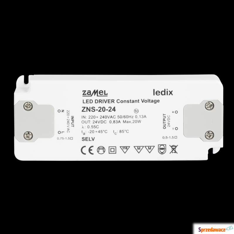 Zasilacz LED Zamel Ledix LDX10000152 ZNS-20-24... - Pozostałe oświetlenie - Bydgoszcz