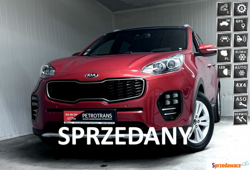 Kia Sportage  SUV 2016,  1.6 benzyna - Na sprzedaż za 49 900 zł - Mrągowo