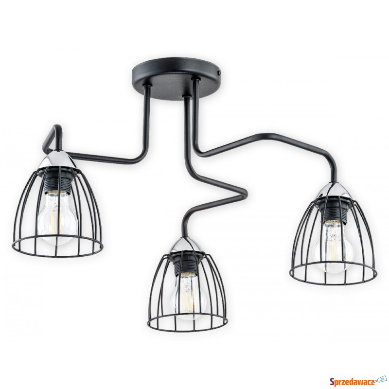 Lemir Senso O2703 W3 CZA lampa wisząca zwis 3x60W... - Lampy wiszące, żyrandole - Piła