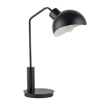 Sigma Roy 50326 lampa stołowa lampka na wysięgniku metalowy pająk klosz 1x60W E27 czarna/biała