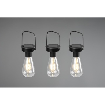 Trio Rl Campus R35146132 lampa wisząca zwis zewnętrzny IP44 3x1W LED czarna