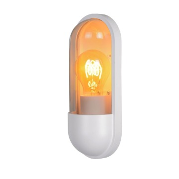 Lucide Capsule 29897/01/31 kinkiet lampa ścienna zewnętrzna IP65 1x40W E27 biały