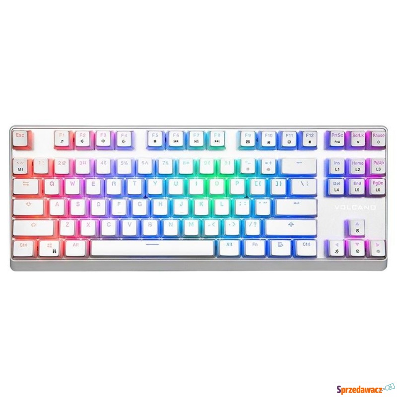 Modecom Volcano Lanparty RGB Pudding Edition White... - Klawiatury - Bydgoszcz