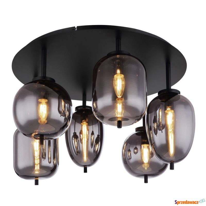 Globo Blacky 15345-6D plafon lampa sufitowa 6x40W... - Plafony - Gdańsk