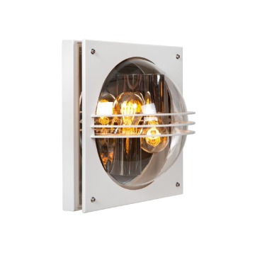 Lucide Privas 14828/02/31 kinkiet zewnętrzny lampa ścienna IP44 2x40W E27 biały