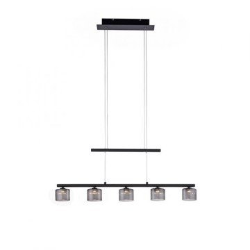 Zuma Line Hydra 2209-18 lampa wisząca zwis 5x23W LED 3000K czarna