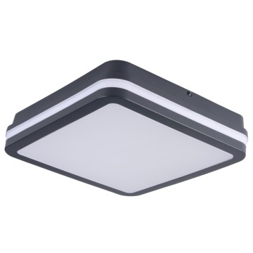 Kanlux Beno 33347 plafon lampa sufitowa 1x24W LED z czujnikiem ruchu 4000K IP54 grafit