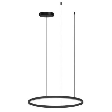 Azzardo Halo AZ5347 lampa wisząca zwis koło obręcz ledowa 1x90W LED CCT 3000-6000K czarna - Negocjuj