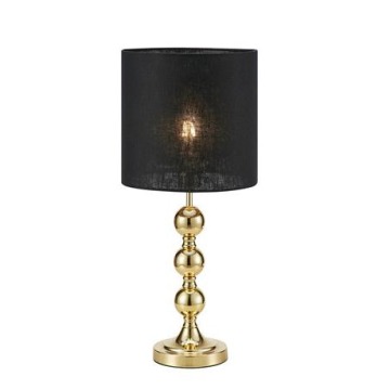 Markslojd Octo 108574 lampa stołowa lampka 1x40W E27 czarna/mosiądz