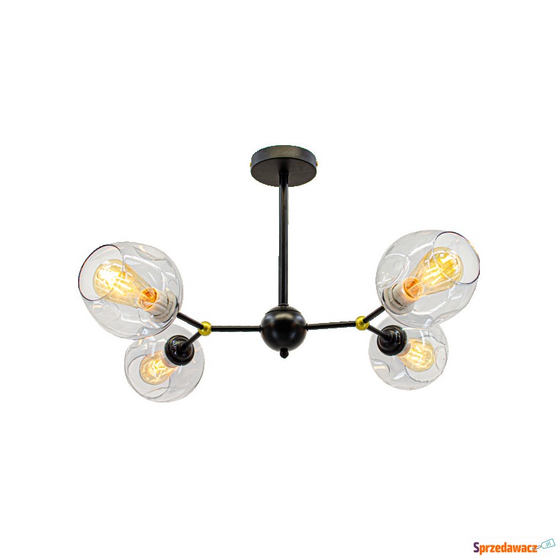 Elem Giro 1094/4 BLACK plafon lampa sufitowa 4x60W... - Plafony - Toruń