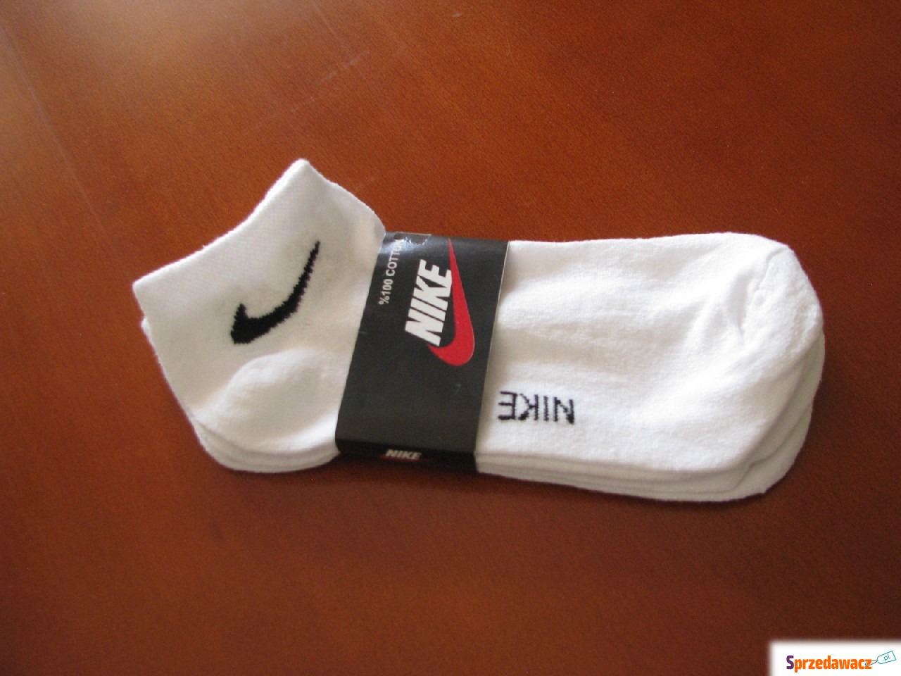 Białe niskie skarpetki Nike, s...