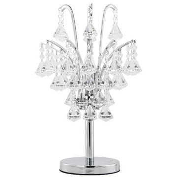 Elem Monte carlo 6246/1D 8C lampa stołowa lampka 1x60W E27 chrom/transparentna