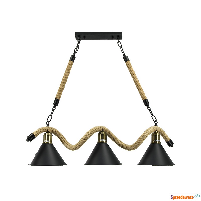 Elem Lina 5102/3 BLACK lampa wisząca zwis 3x60W... - Lampy wiszące, żyrandole - Gdynia