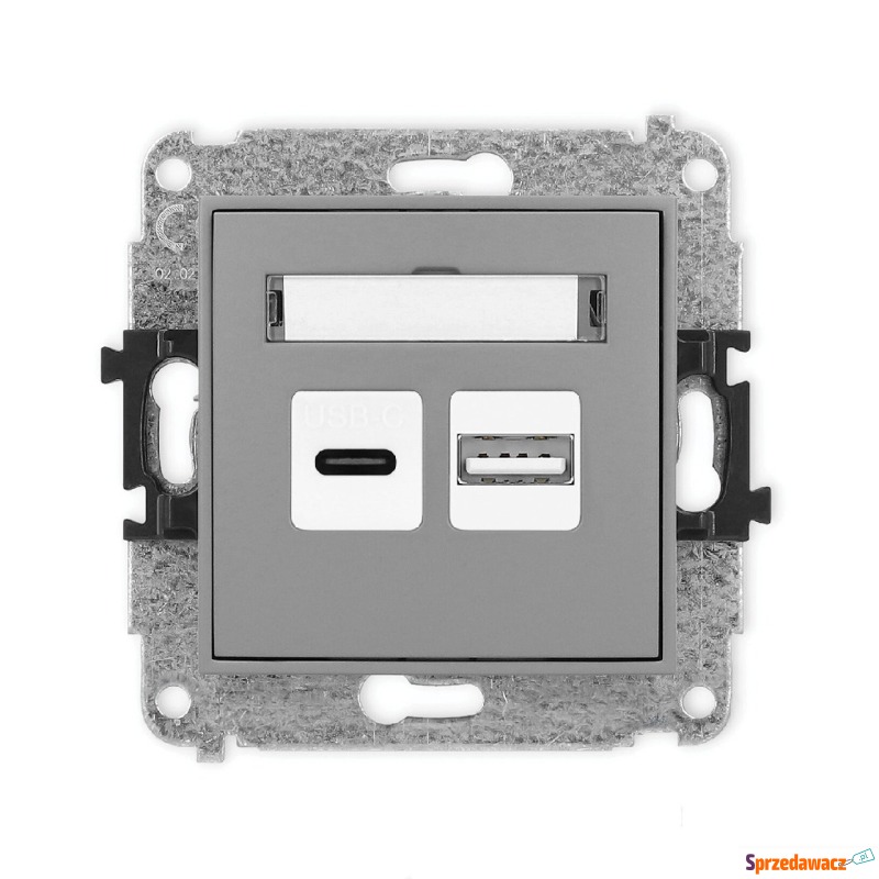 Ładowarka USB Karlik Icon 27ICUSB-8 podwójna USB... - Wtyki, gniazda, prze... - Leszno