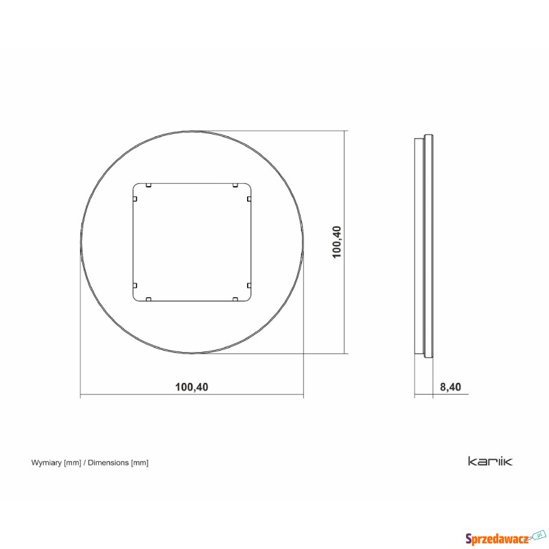Ramka pojedyncza Karlik Icon 28-28-IRSO-1 uni... - Przełączniki, włączniki - Kędzierzyn-Koźle
