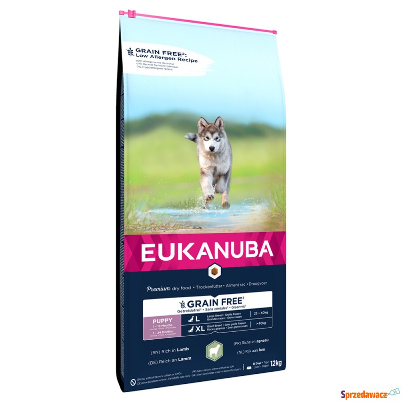 Eukanuba Grain Free Puppy Large Breed, jagnięcina... - Karmy dla psów - Brodnica