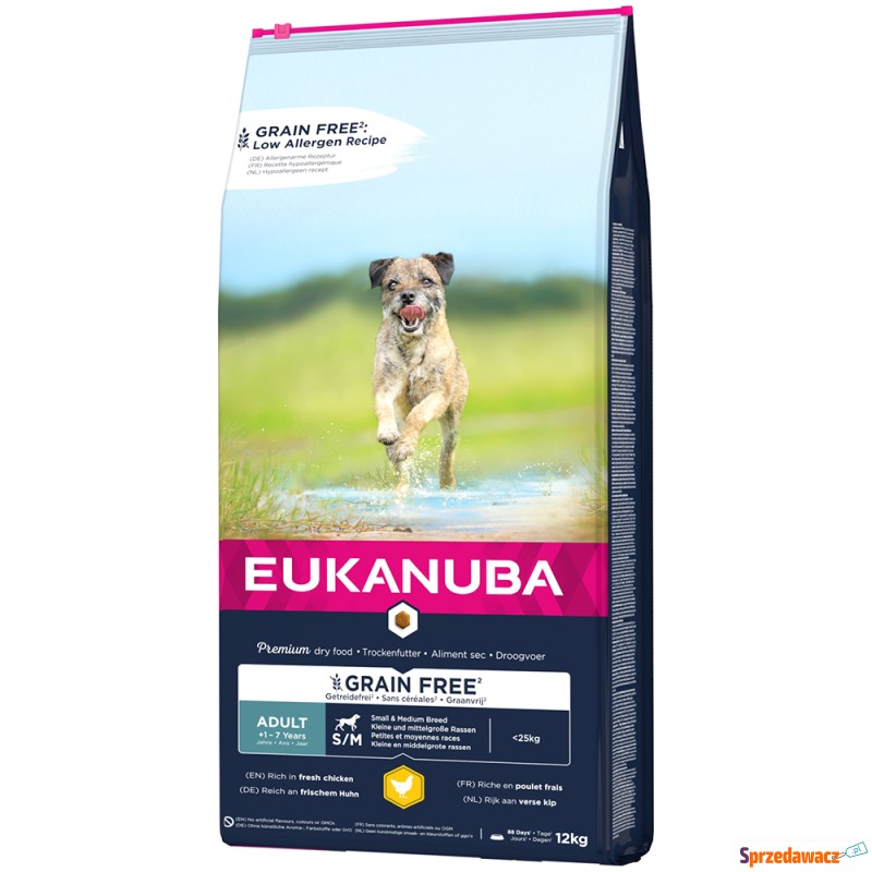 Eukanuba Grain Free Adult Small / Medium Breed,... - Karmy dla psów - Rzeszów