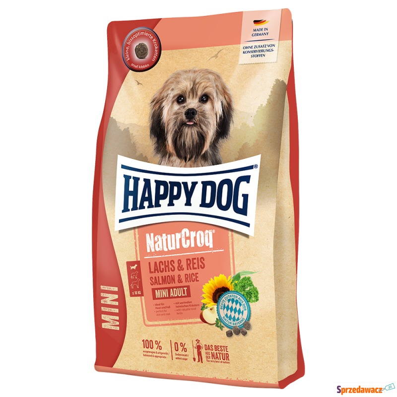 Happy Dog NaturCroq Mini Adult, łosoś i ryż -... - Karmy dla psów - Opole