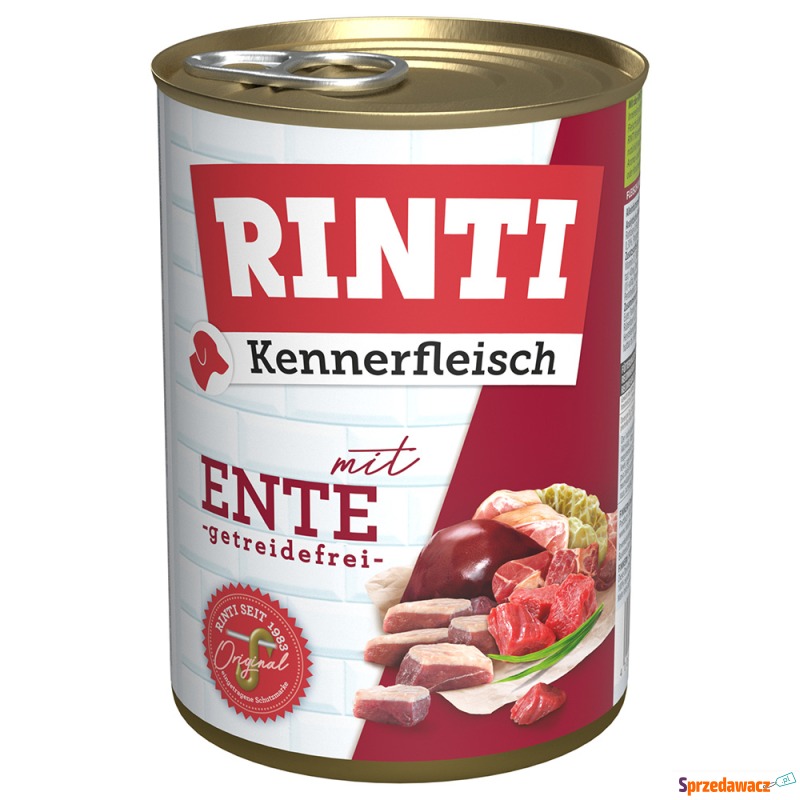 RINTI Kennerfleisch, 6 x 400 g - Kaczka - Karmy dla psów - Lębork