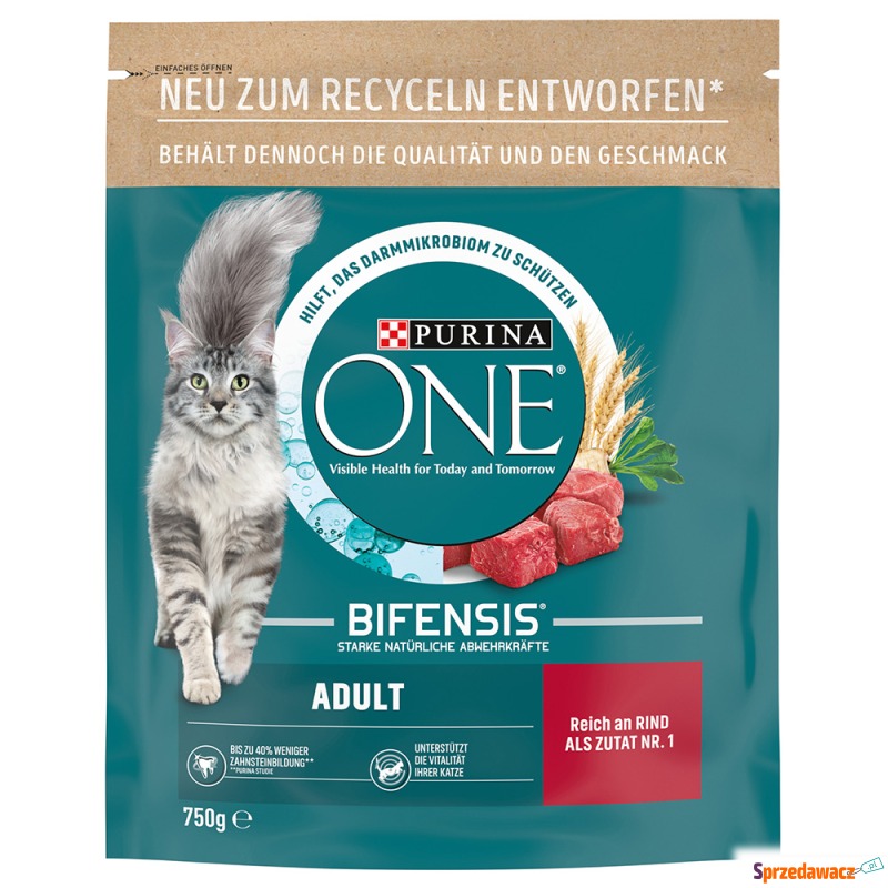 PURINA ONE Adult, wołowina ze zbożem pełnozia... - Karmy dla kotów - Kielce