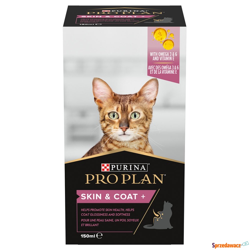 PRO PLAN Cat Adult Skin and Coat+ olejek - 150... - Akcesoria dla kota - Bytom